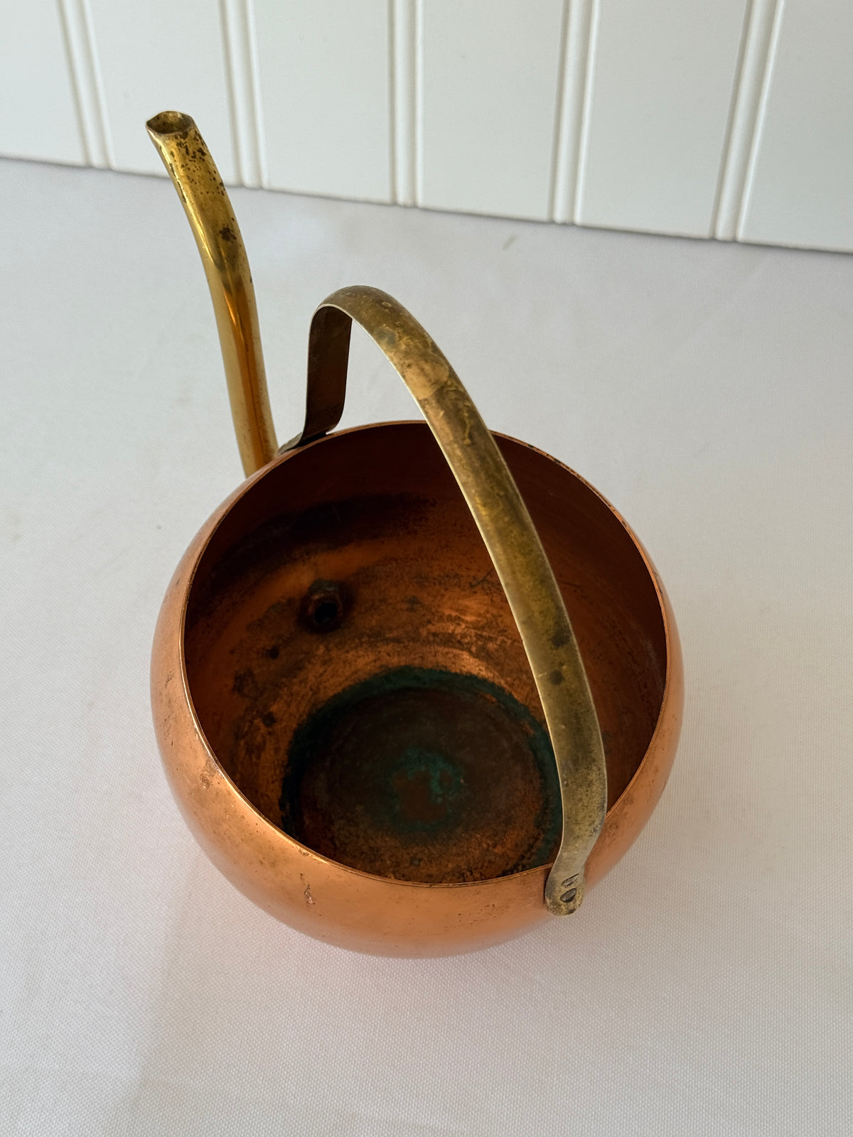Antique Copper Watering Kettle, Copper Pouring Vessel