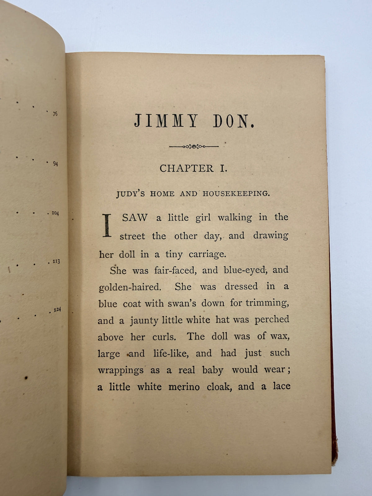 Jimmy Don, Antique Book, 1868