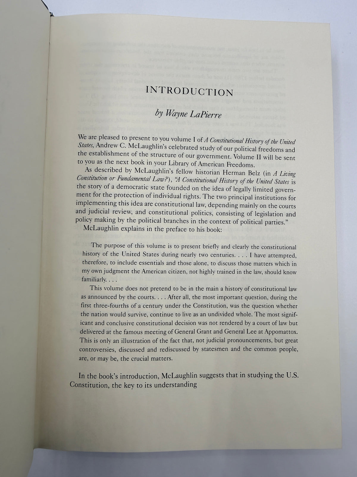 A Constitutional History of the United States, 2004, Vol 1