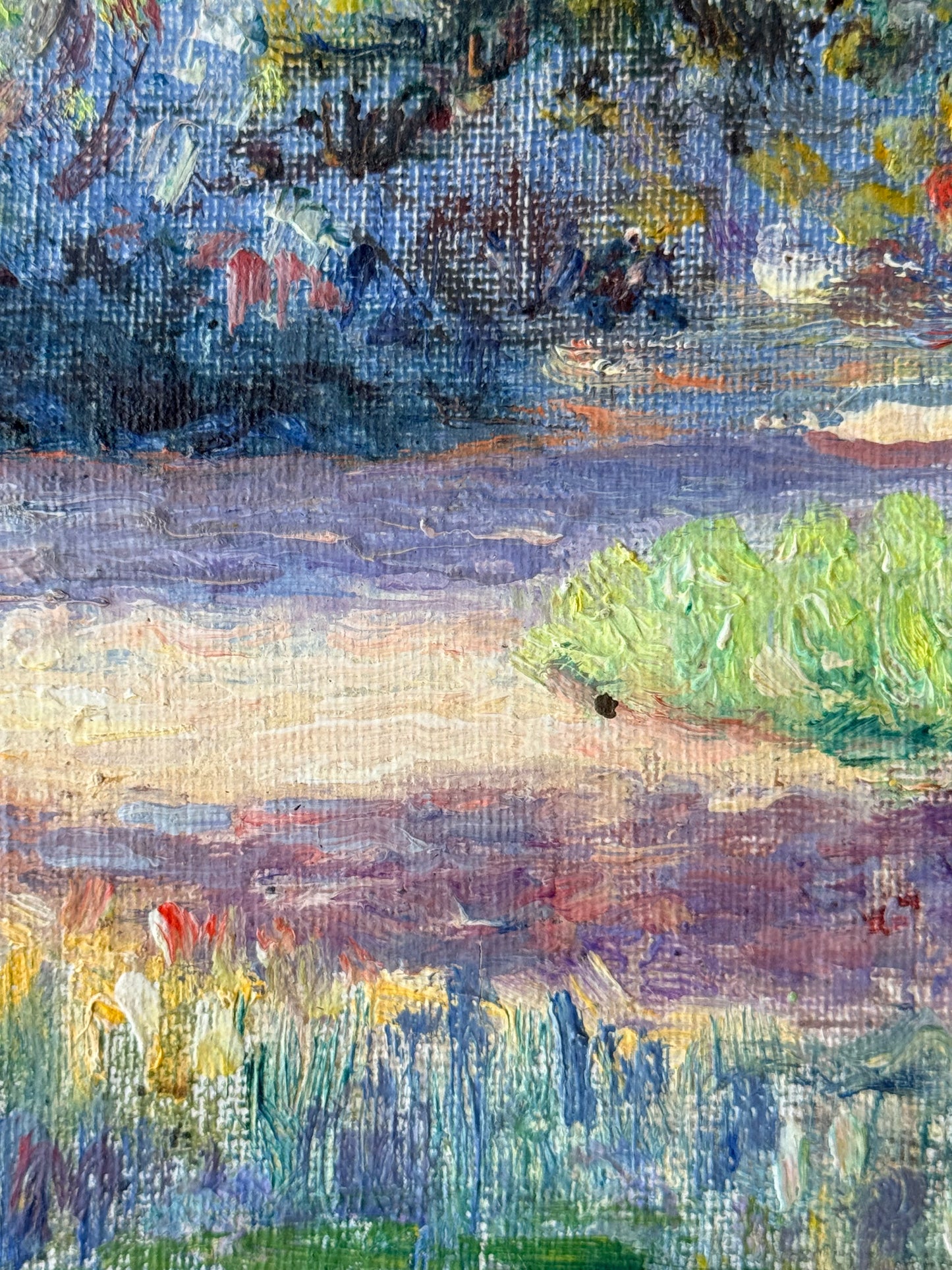 Jacques Louis Barcat Impressionist Landscape Oil, 8”