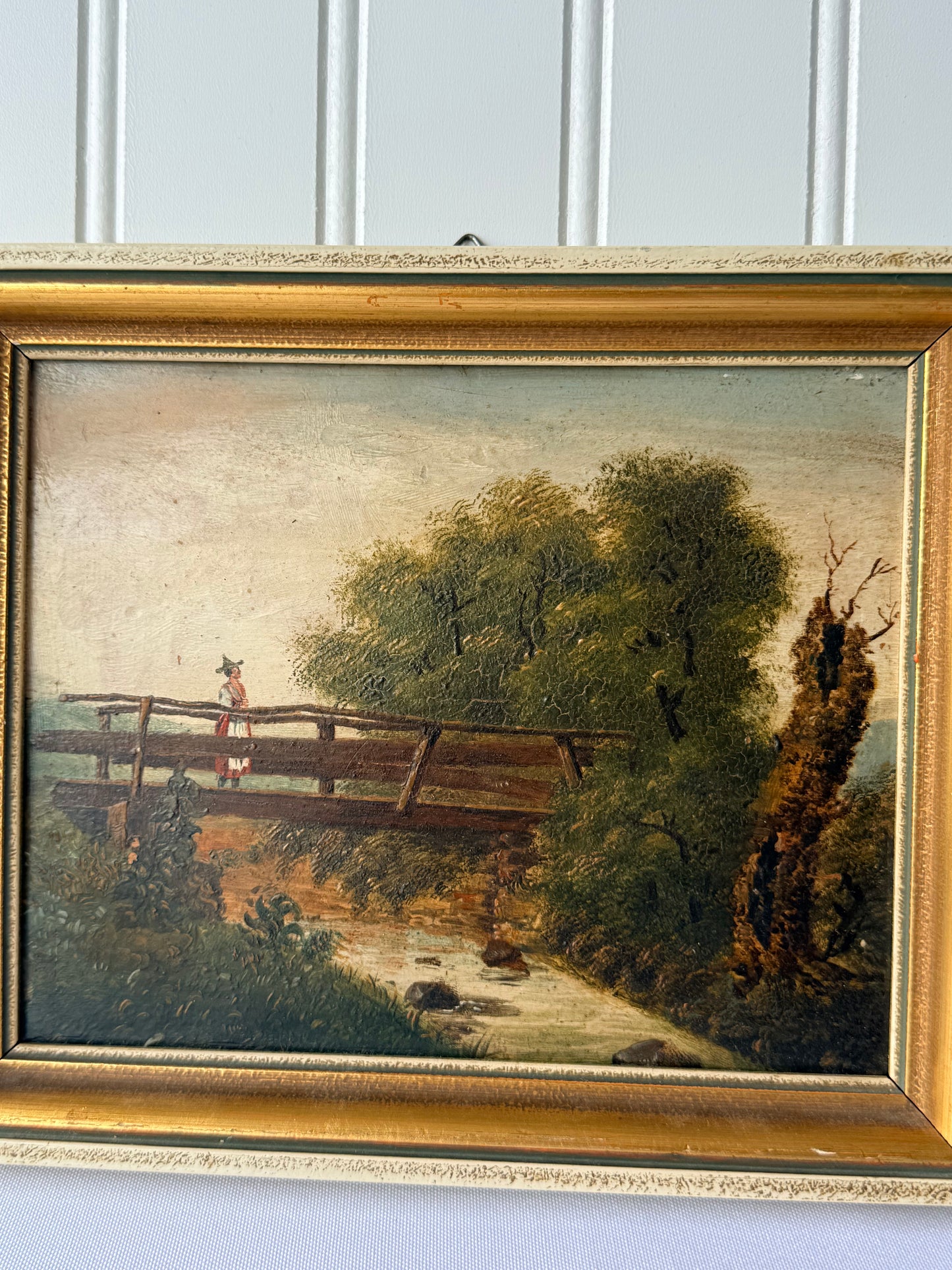 Wilhelm Busch Landscape Oil Painting, German Artist (1832-1908)