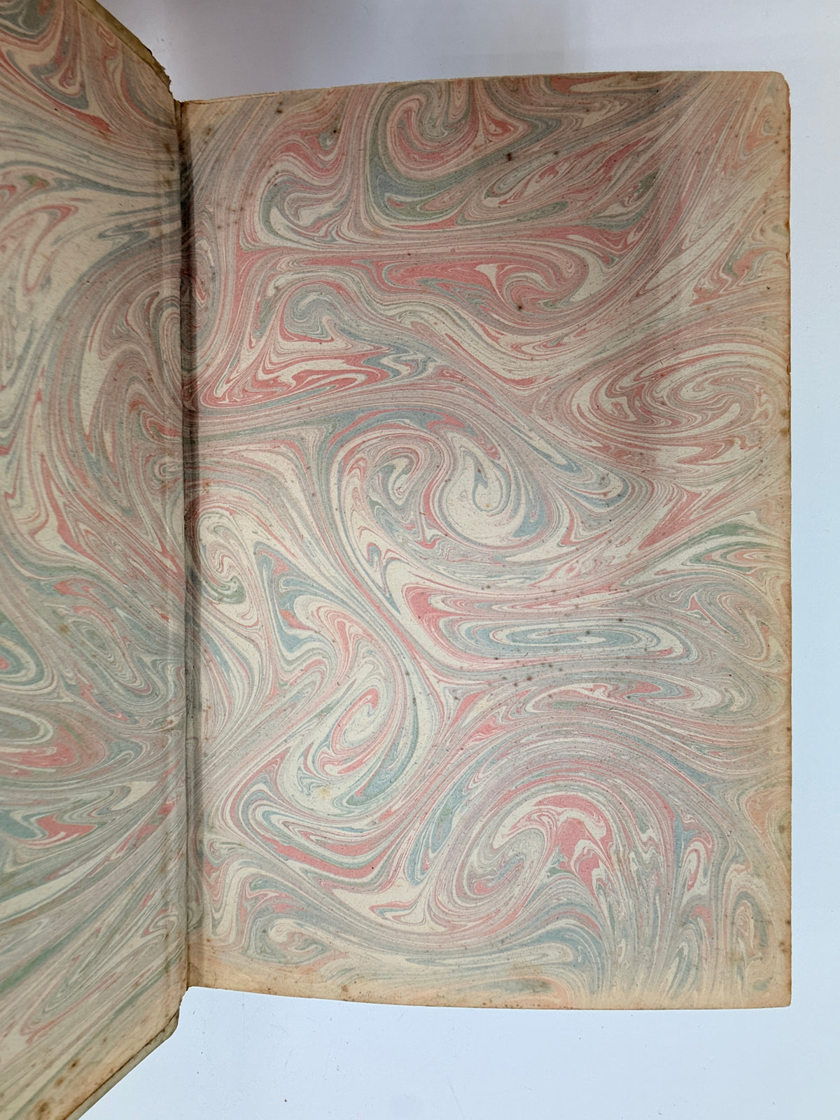 Half Hours On the Quarter Deck, Antique English White Vellum Book