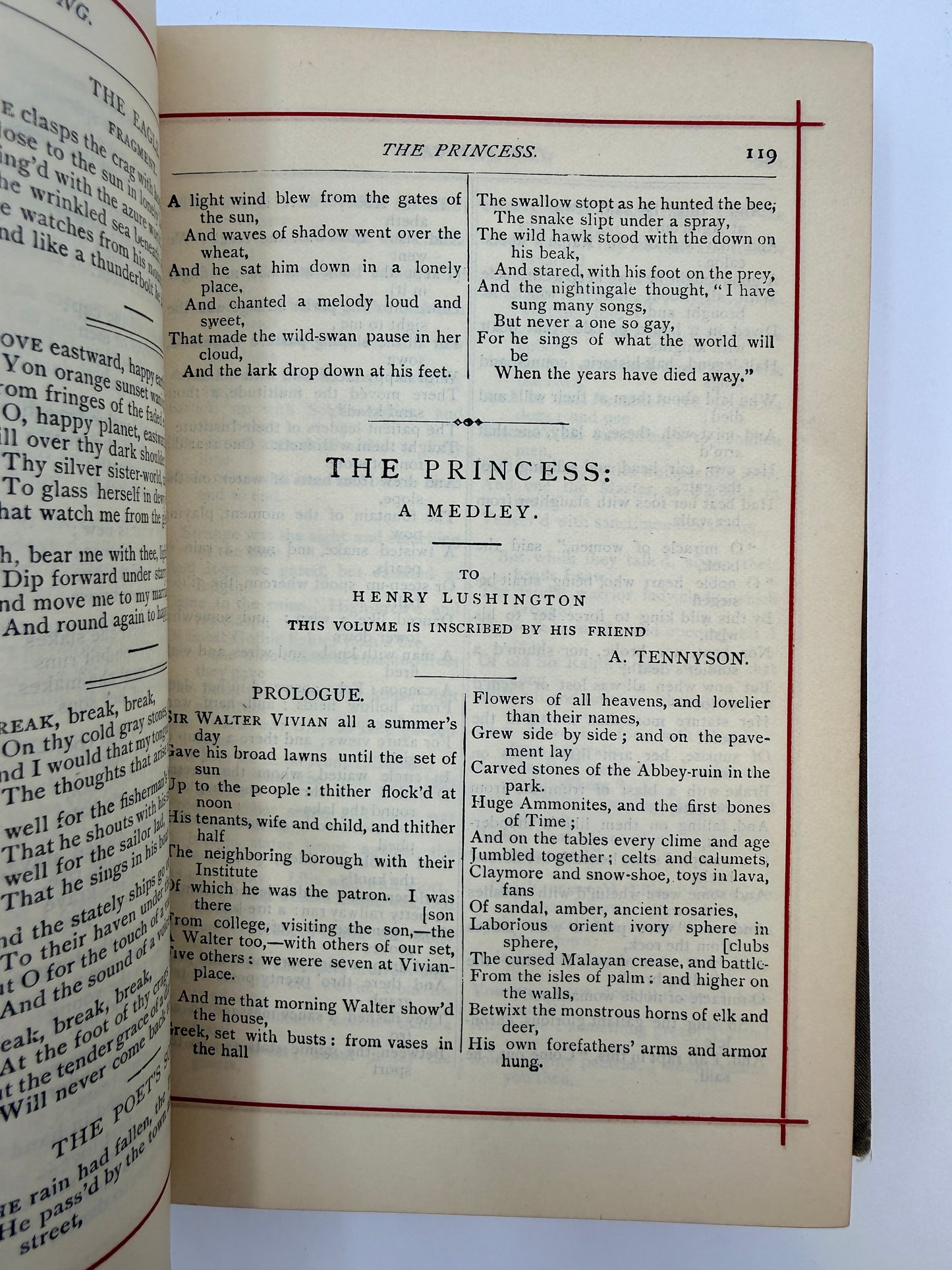 Alfred Tennyson’s Poetical Works, The Princess & Others
