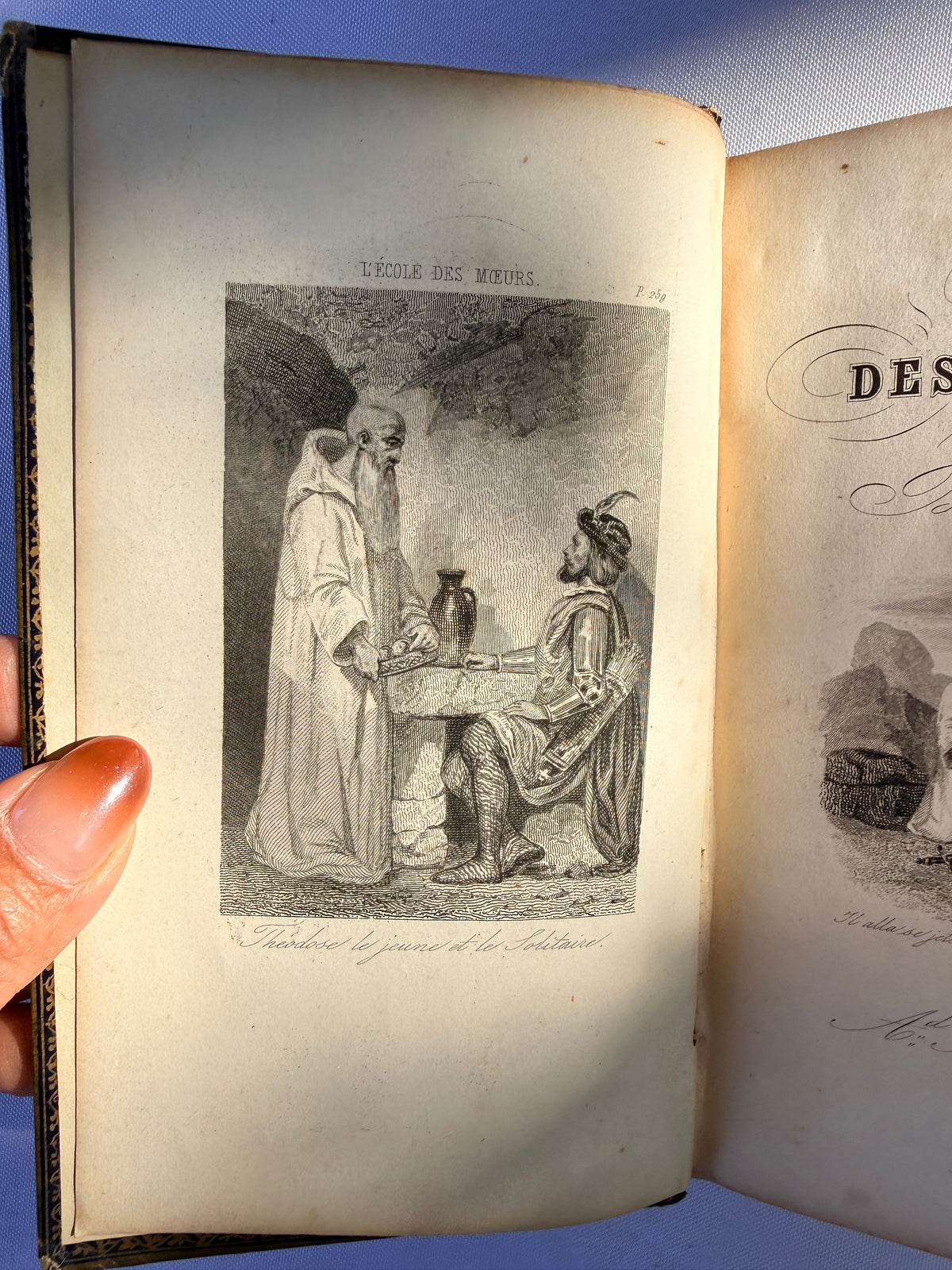 L'Ecole Des Moeurs by M Blanchard, French, Two Volumes