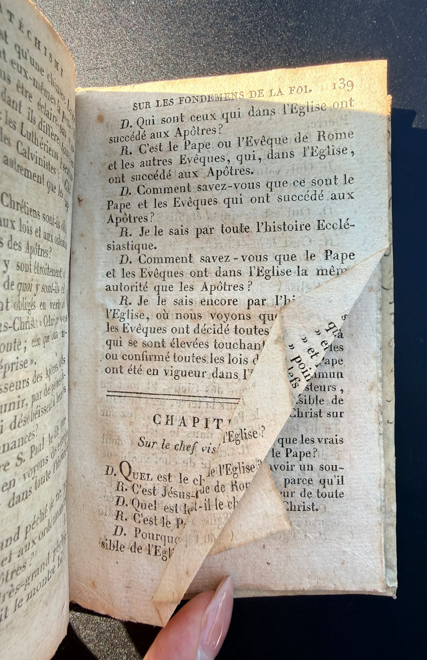 Catchism: Reasoning on the Foundations, 1815, French