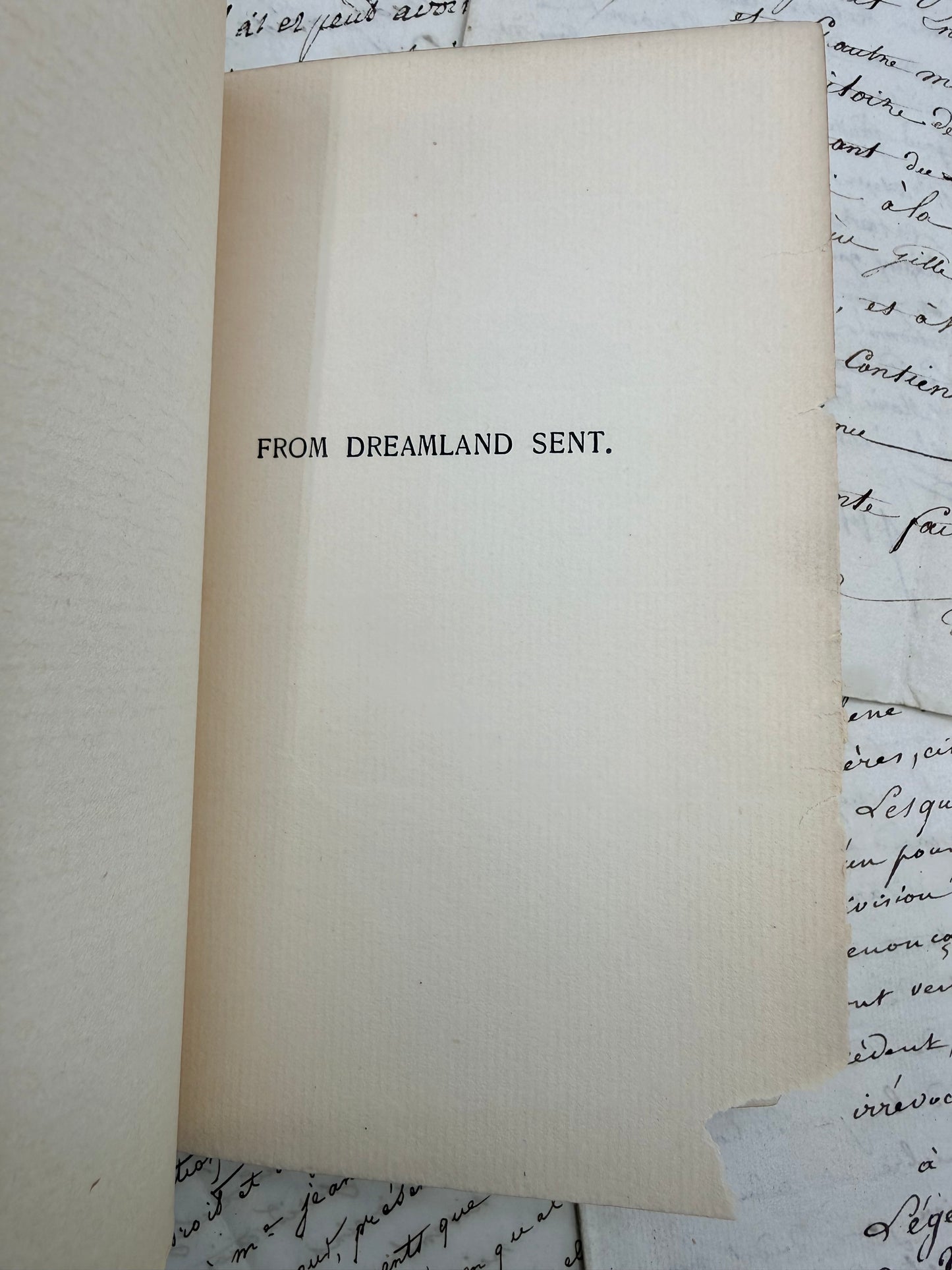 From Dreamland Sent by Lilian Whiting, 1895