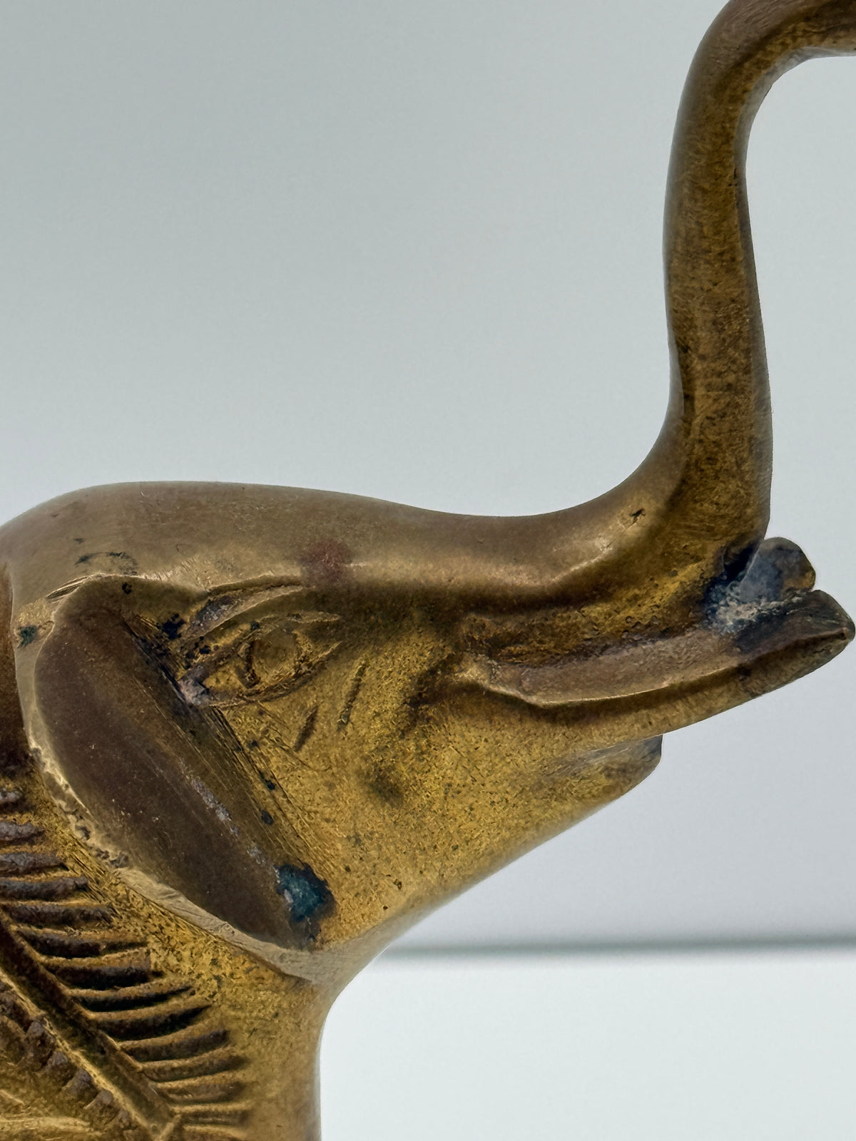 Vintage Brass Elephant, 4"