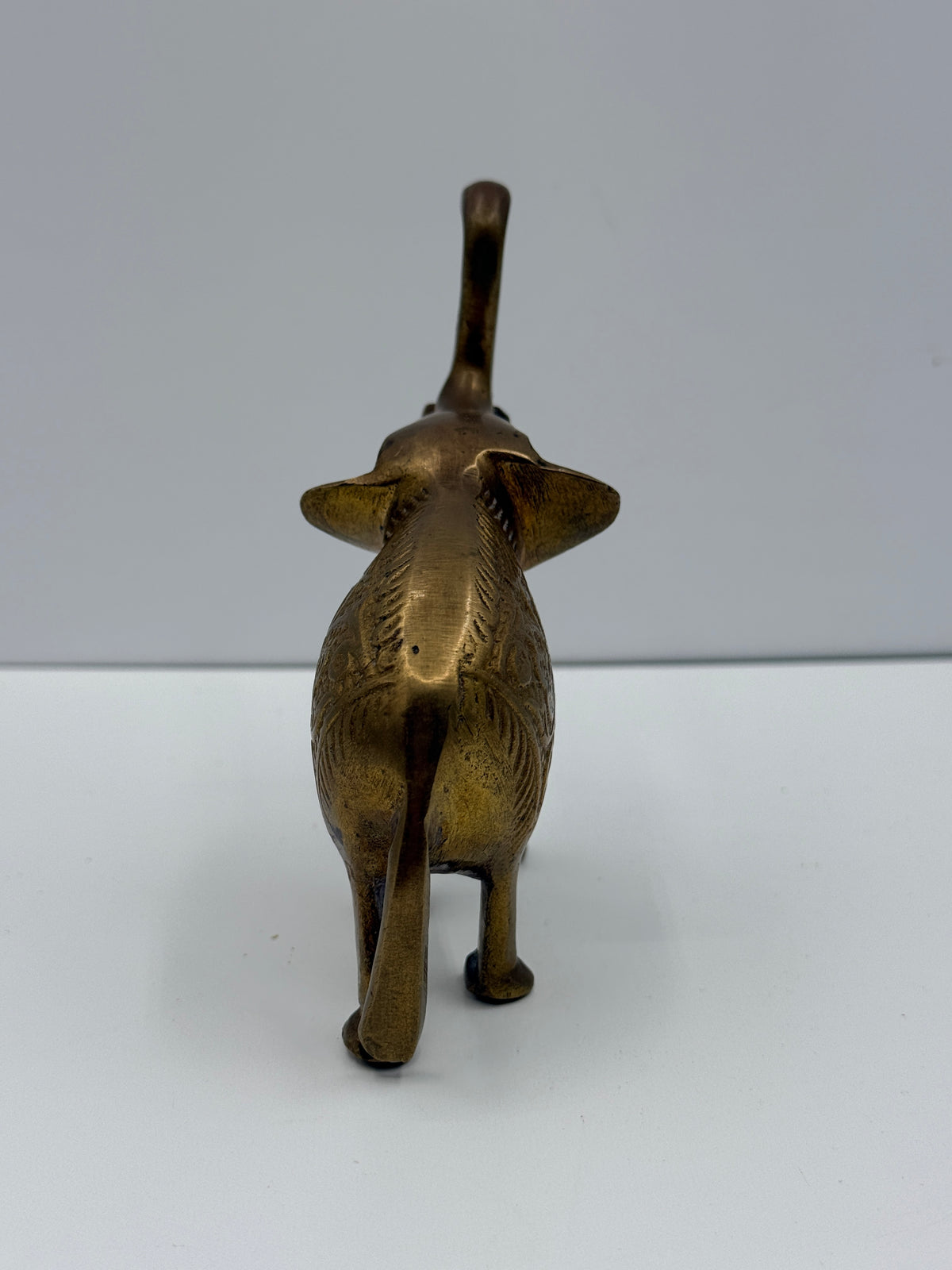 Vintage Brass Elephant, 4"