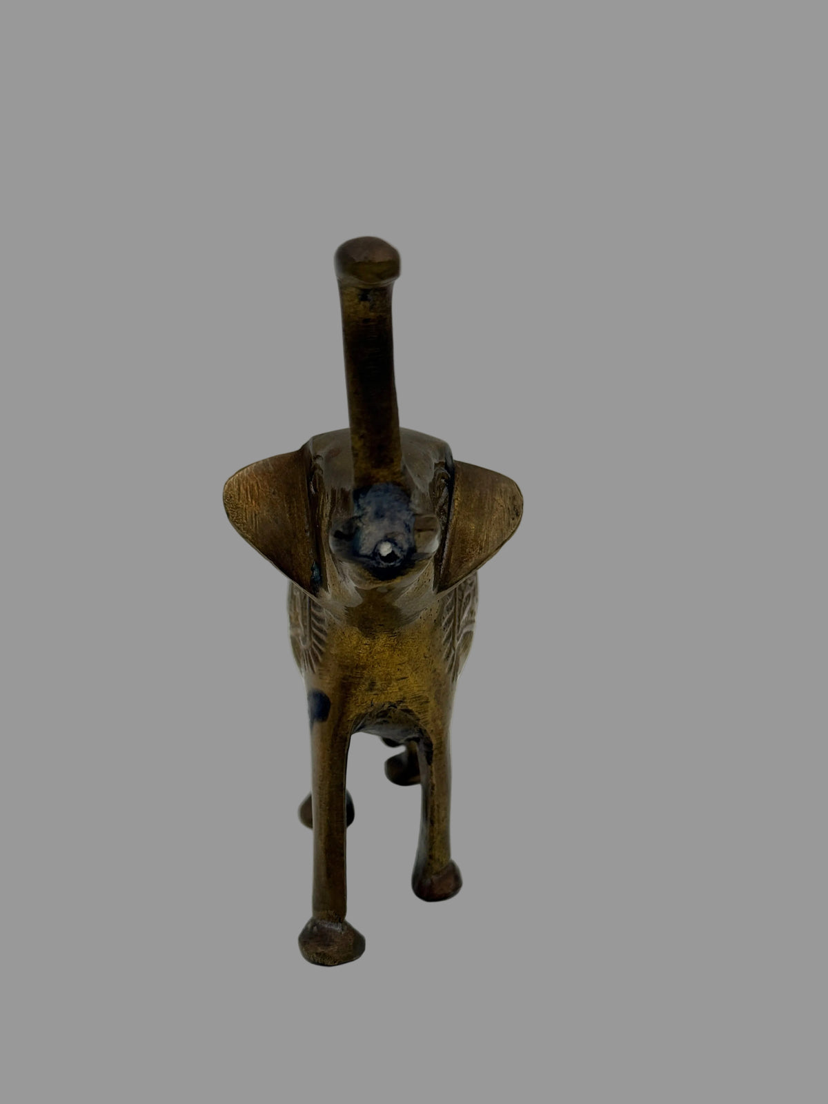 Vintage Brass Elephant, 4"