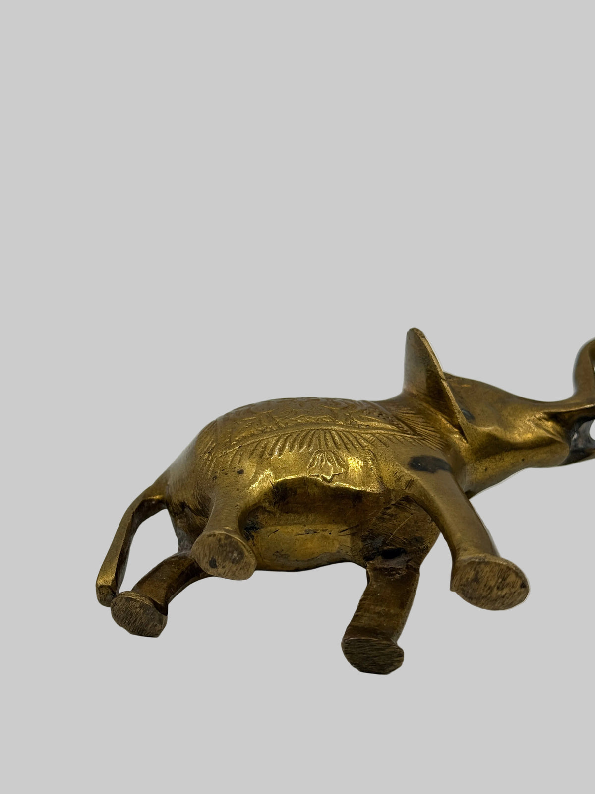 Vintage Brass Elephant, 4"