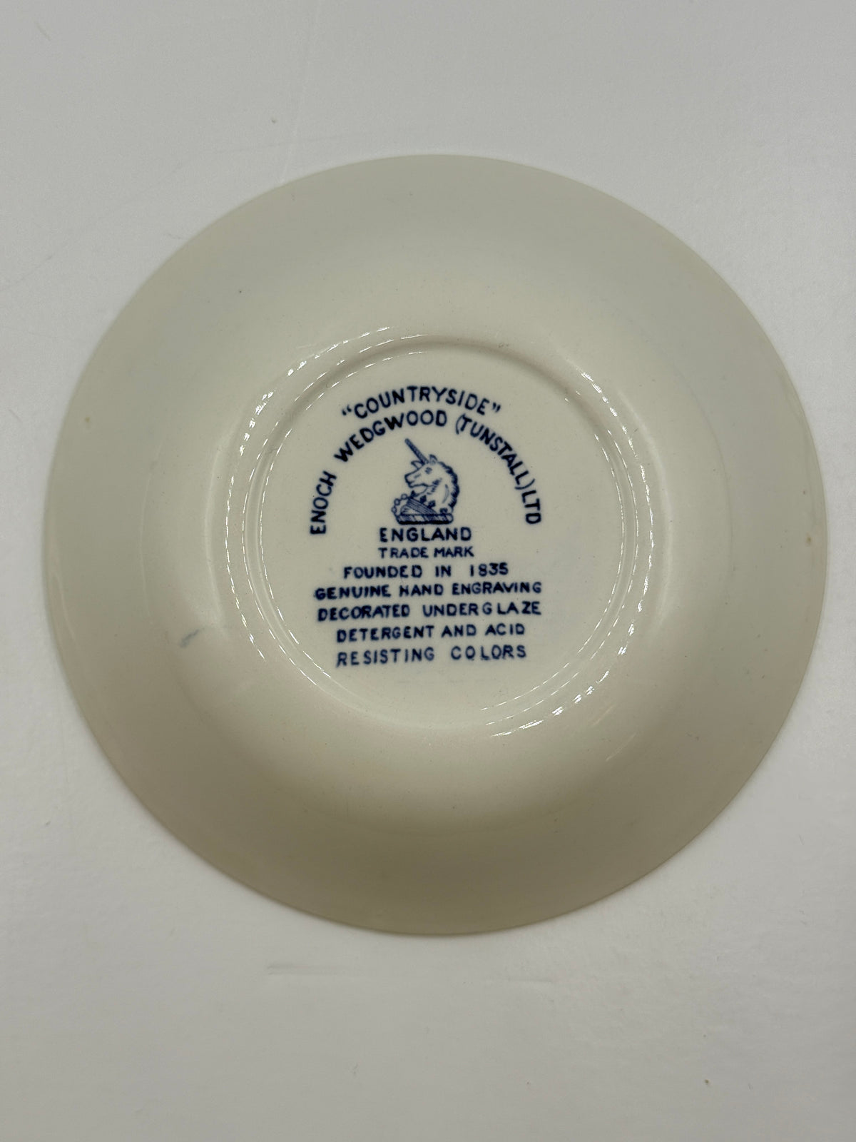 Countryside Enoch Wedgwood Blue & White Dish