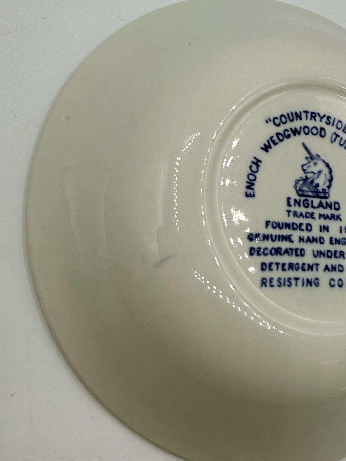 Countryside Enoch Wedgwood Blue & White Dish