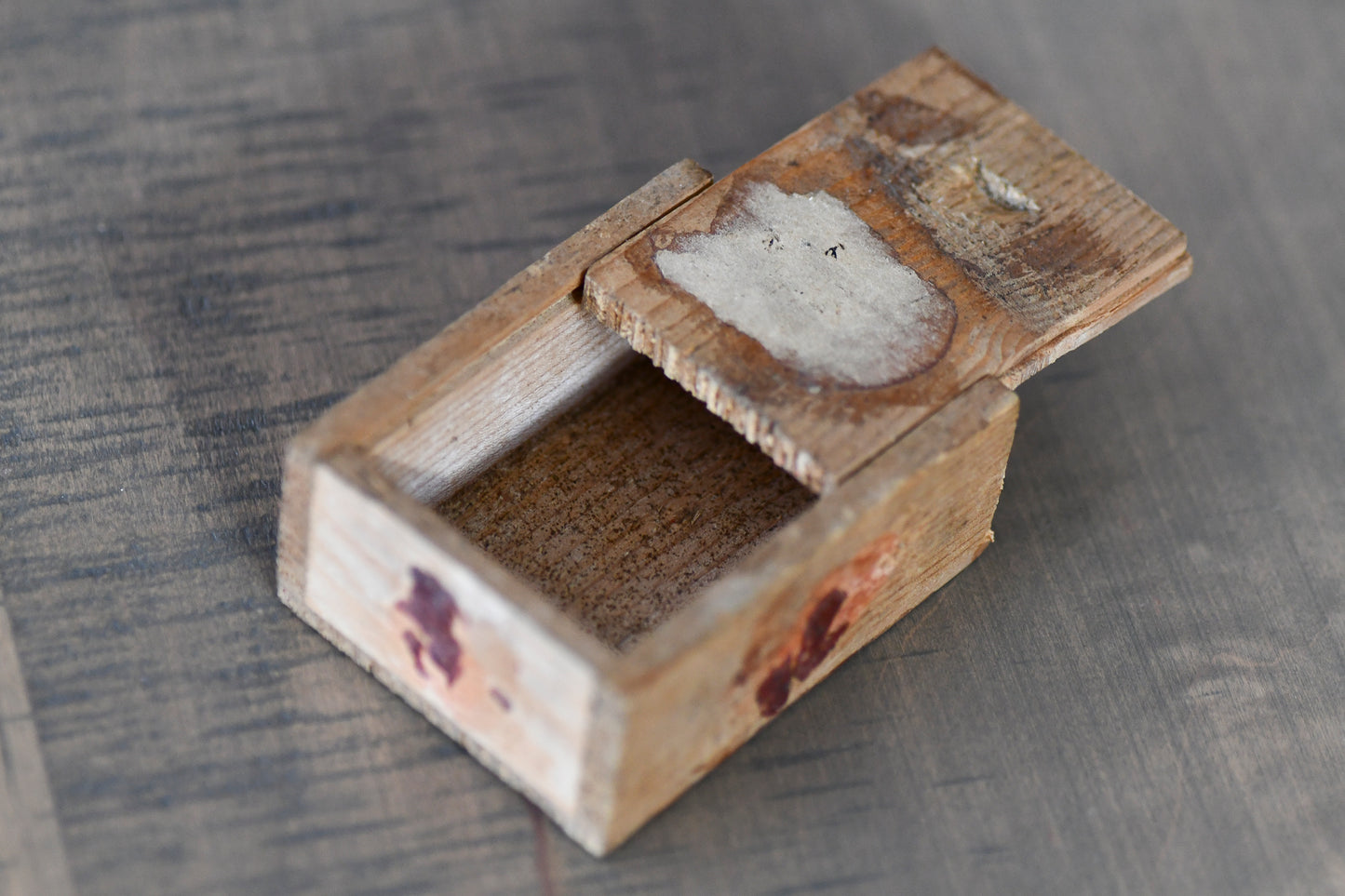 French Wooden Postal  Box with Slider