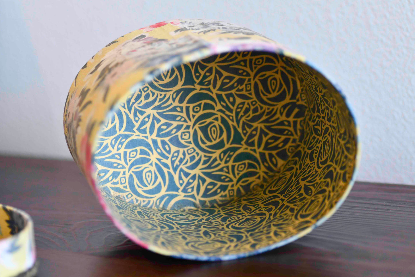 French Boudoir Floral Sewing Box, 6"