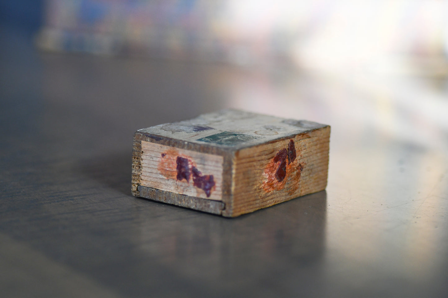 French Wooden Postal  Box with Slider