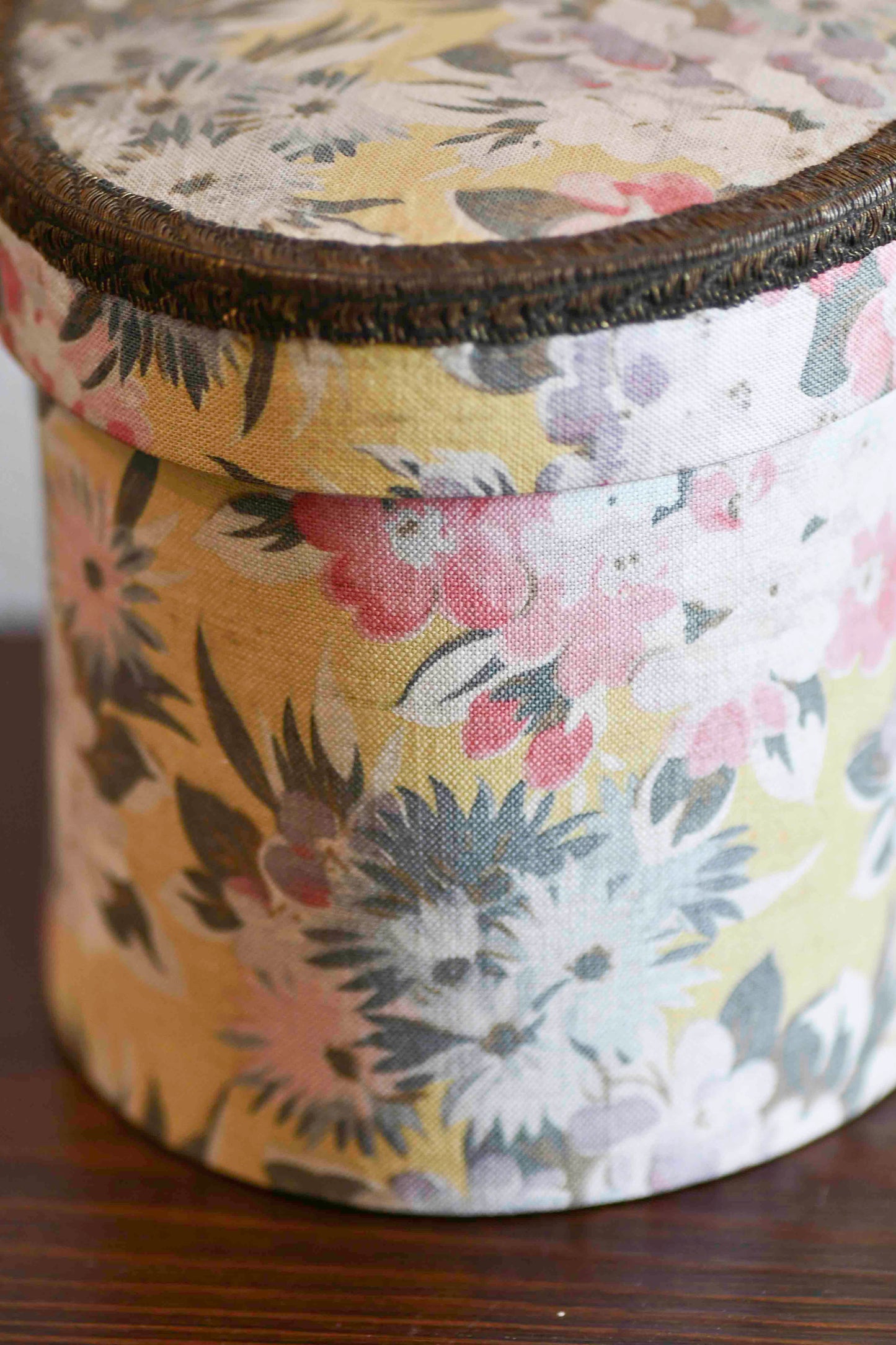 French Boudoir Floral Sewing Box, 6"