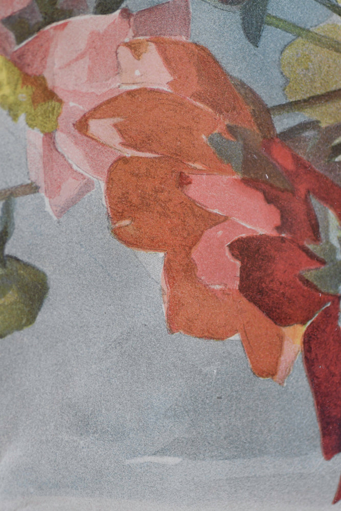 Paul de Longpre Still Life Watercolor, 1898