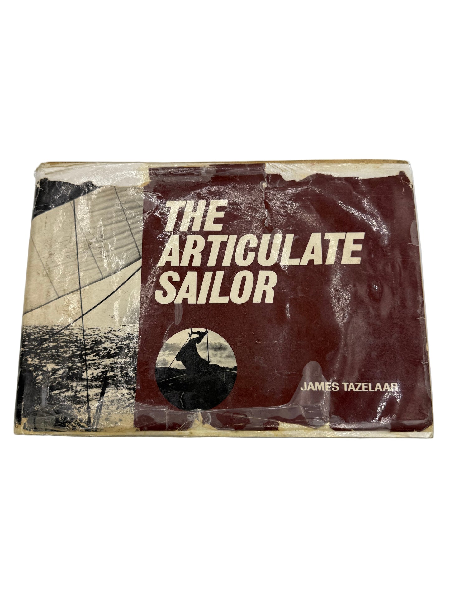 Book titled 'The Articulate Sailor' on a gray background