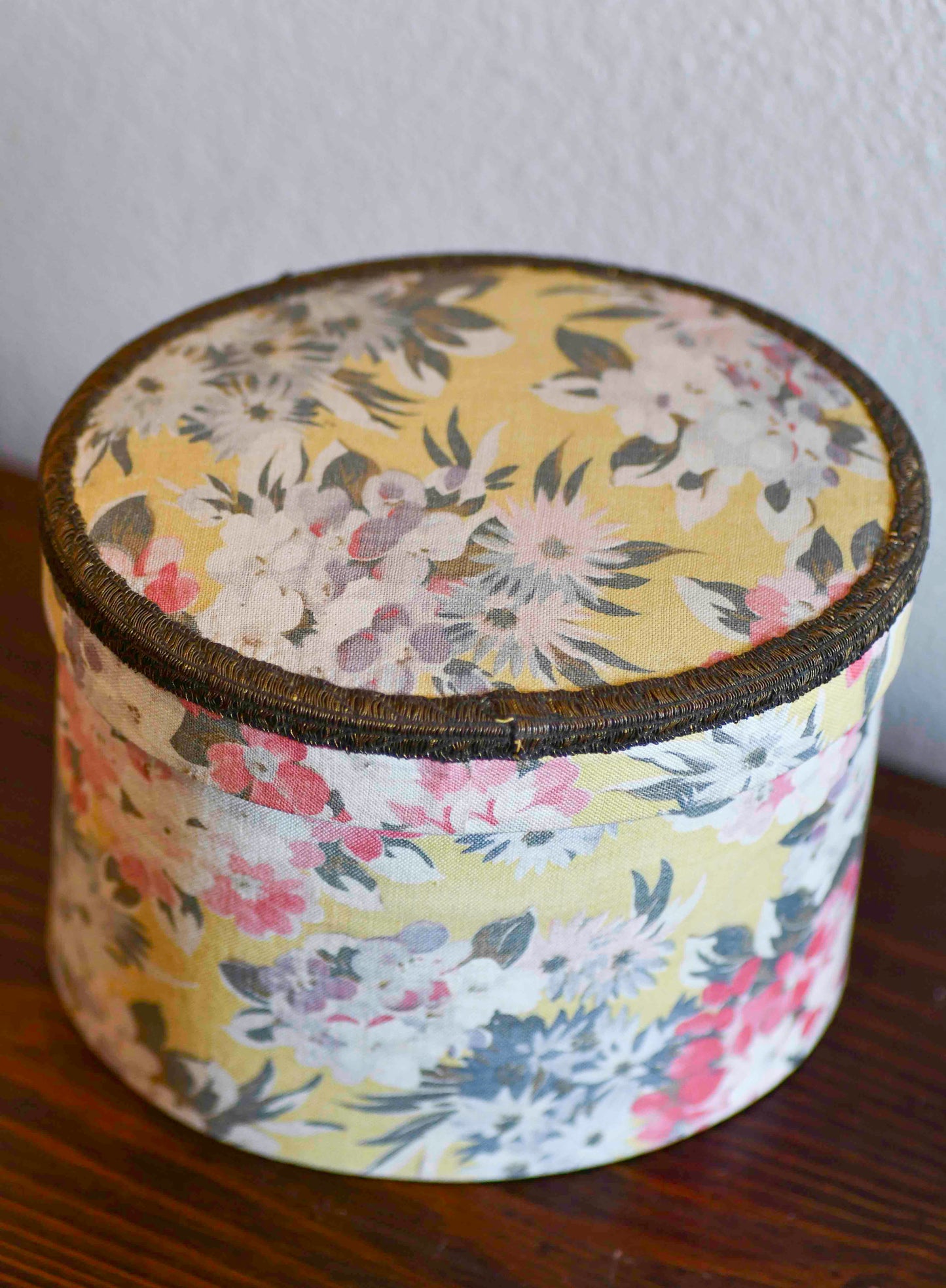 French Boudoir Floral Sewing Box, 6"