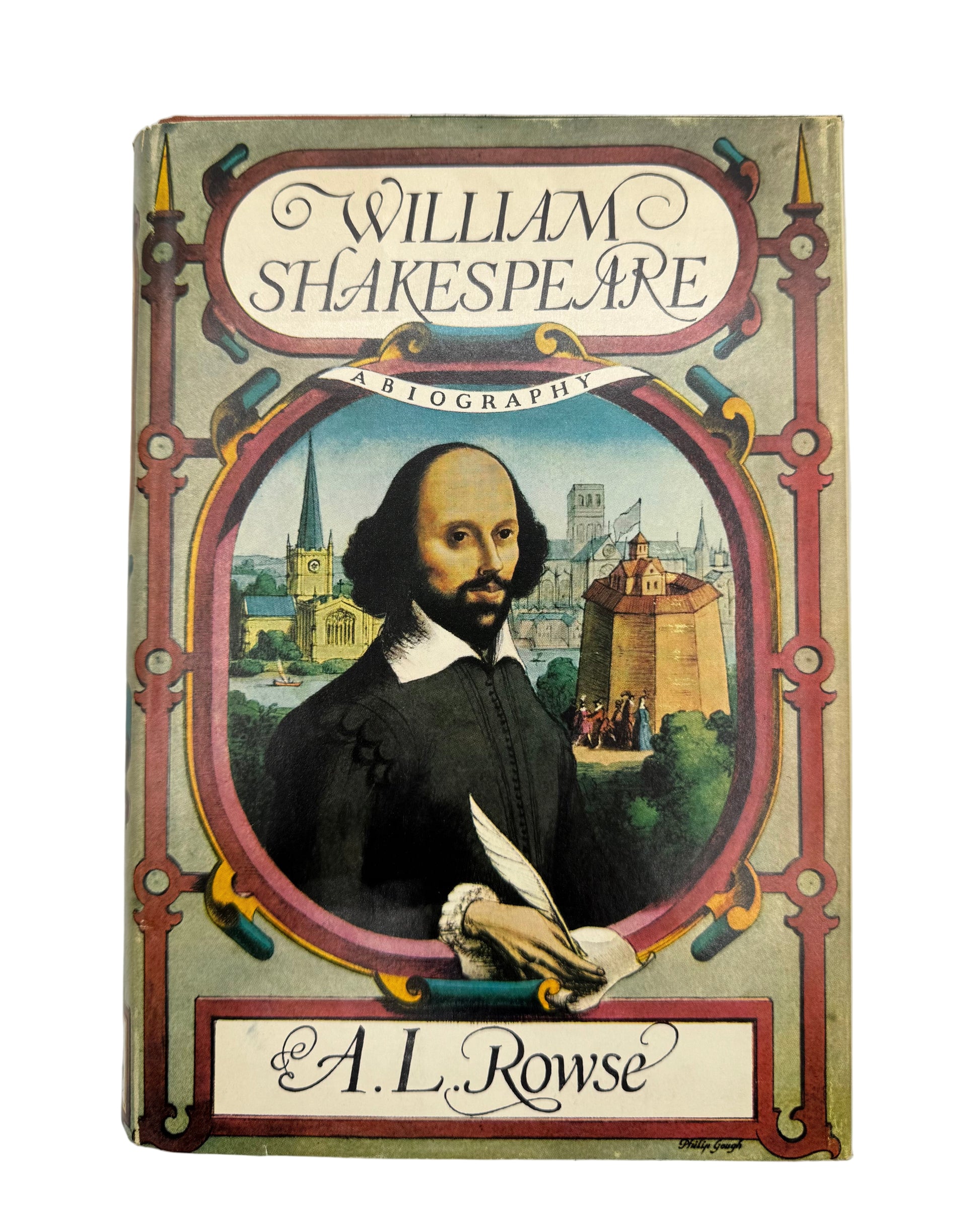 Book cover of 'William Shakespeare Autobiography' by A.L. Rowse with a portrait of William Shakespeare on the cover.