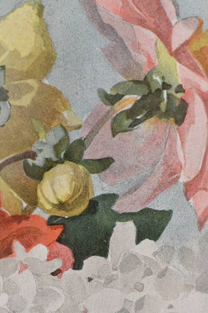 Paul de Longpre Still Life Watercolor, 1898