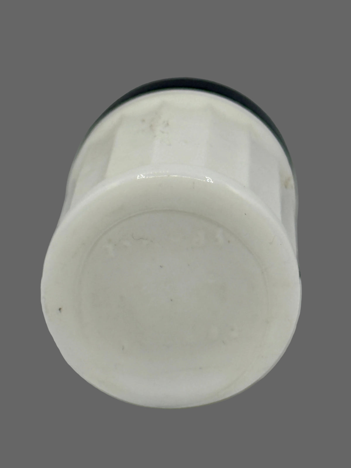 French Extract Glamoine Milk Glass Jar, 2"