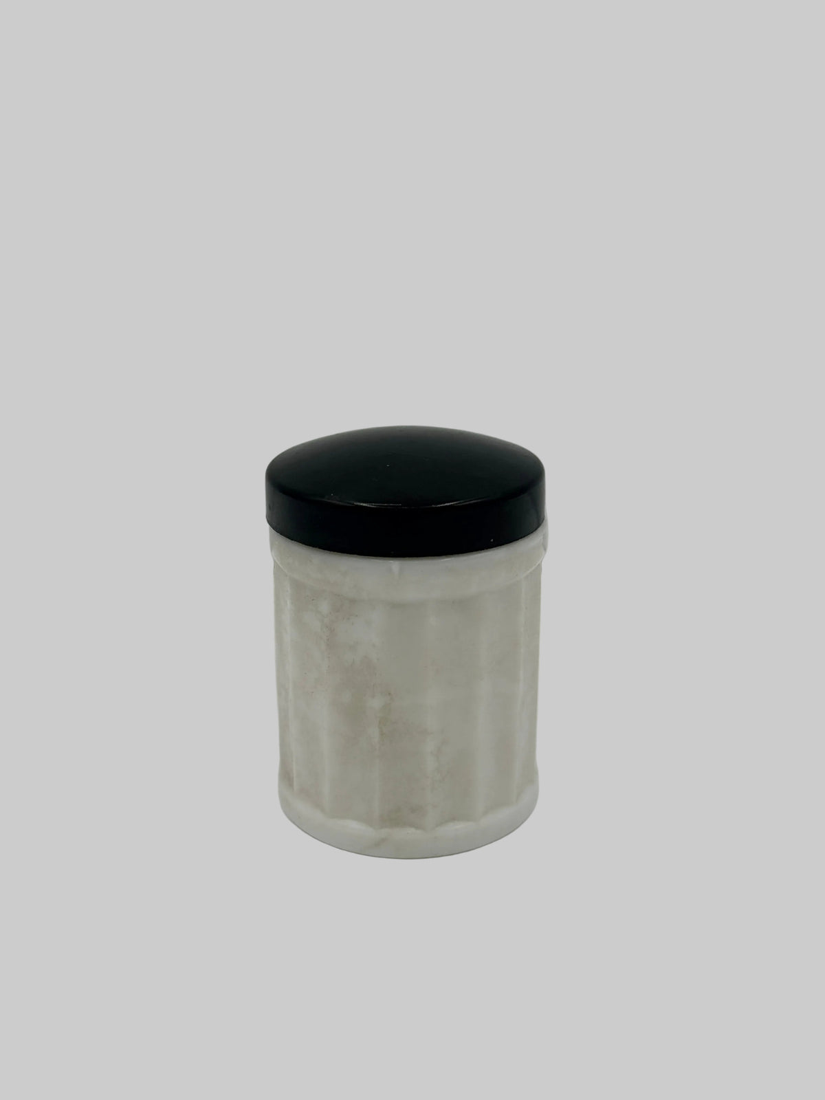 French Extract Glamoine Milk Glass Jar, 2"