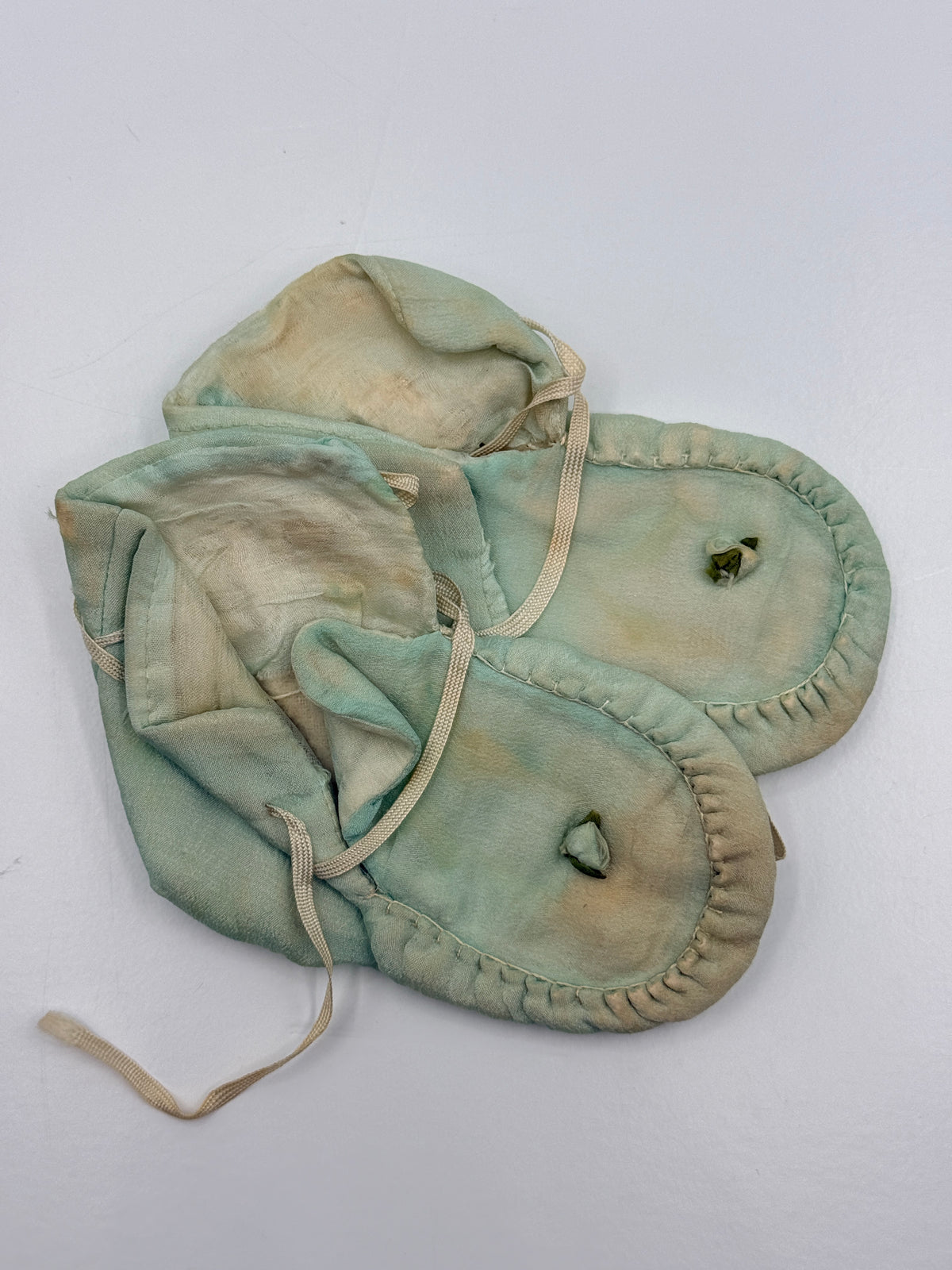 Vintage Pale Blue Baby Bootie