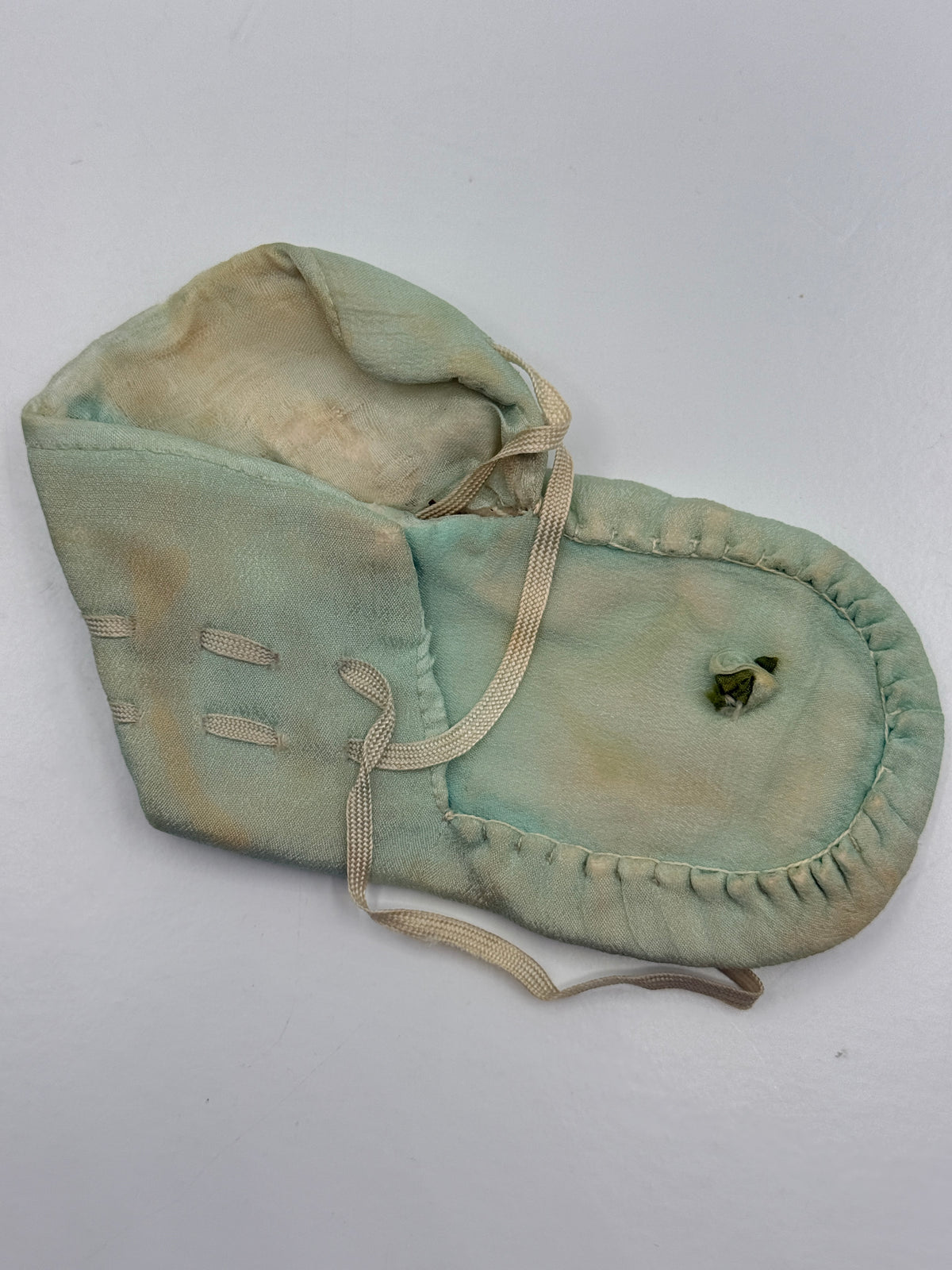 Vintage Pale Blue Baby Bootie